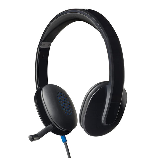 Logitech H540 Stereo Wired On Ear Headphones With Mic With Noise-Cancelling Usb, On Ear Controls, Mute Indicator Light, Pc/Mac/Laptop - (Black) - Triveni World