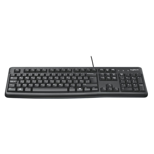 Logitech K120 Wired Keyboard for Windows, USB Plug-and-Play, Full-Size, Spill-Resistant, Curved Space Bar, Compatible with PC, Laptop - Triveni World