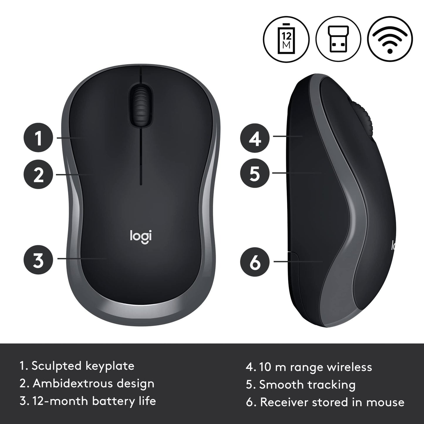 Logitech M185 Wireless USB Mouse - Triveni World