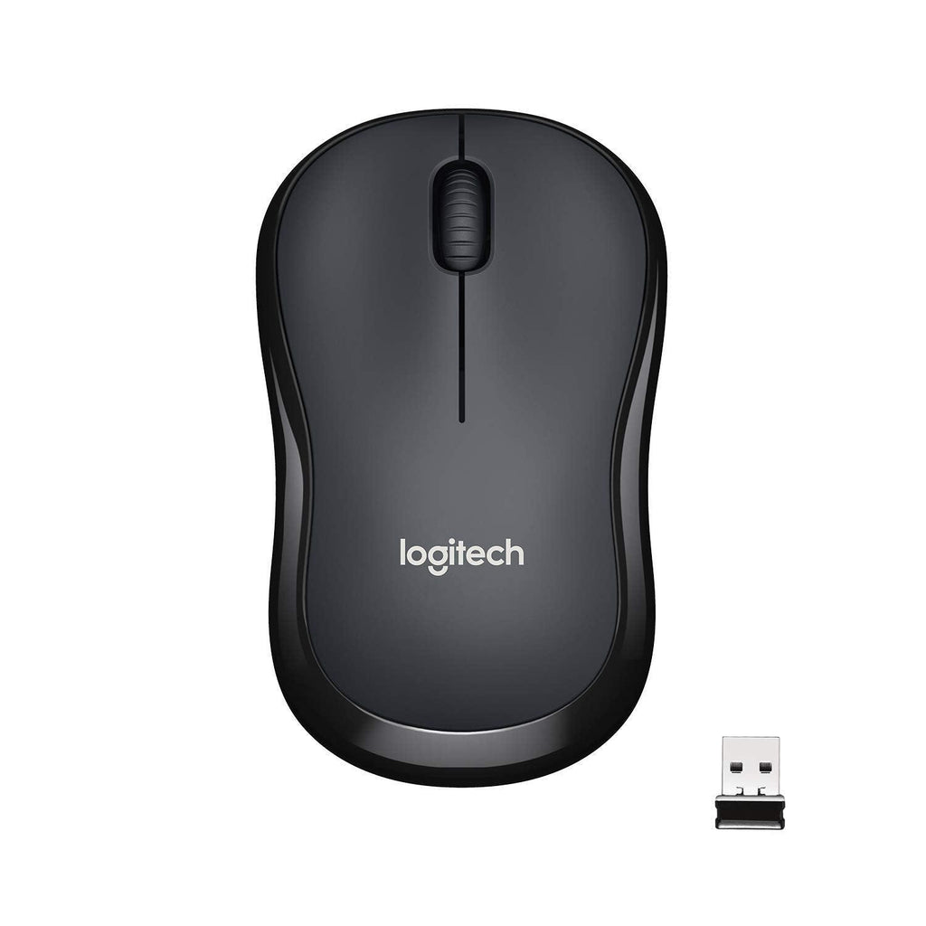 Logitech M221 Wireless Mouse, Silent Buttons, 2.4 GHz with USB Mini Receiver, 1000 DPI Optical Tracking, 18-Month Battery Life, Ambidextrous PC/Mac/Laptop - Charcoal Grey - Triveni World