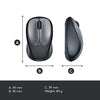 Logitech M235 Wireless Mouse, 1000 DPI Optical Tracking, 12 Month Life Battery, Compatible with Windows, Mac, Chromebook/PC/Laptop - Grey - Triveni World