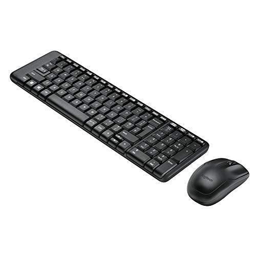 Logitech MK215 Wireless Keyboard and Mouse Combo, 2.4 GHz Wireless, 3 Years Warranty, Compact Design, 2-Year Battery Life(Keyboard),5 Month Battery Life(Mouse) PC/Laptop- Black - Triveni World