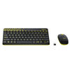 Logitech MK240 Nano Wireless USB Keyboard and Mouse Set, 12 Function Keys 2.4GHz Wireless, 1000DPI, Spill-Resistant Design, PC/Mac, Black/Chartreuse Yellow - Triveni World