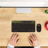 Logitech MK240 Nano Wireless USB Keyboard and Mouse Set, 12 Function Keys 2.4GHz Wireless, 1000DPI, Spill-Resistant Design, PC/Mac, Black/Chartreuse Yellow - Triveni World