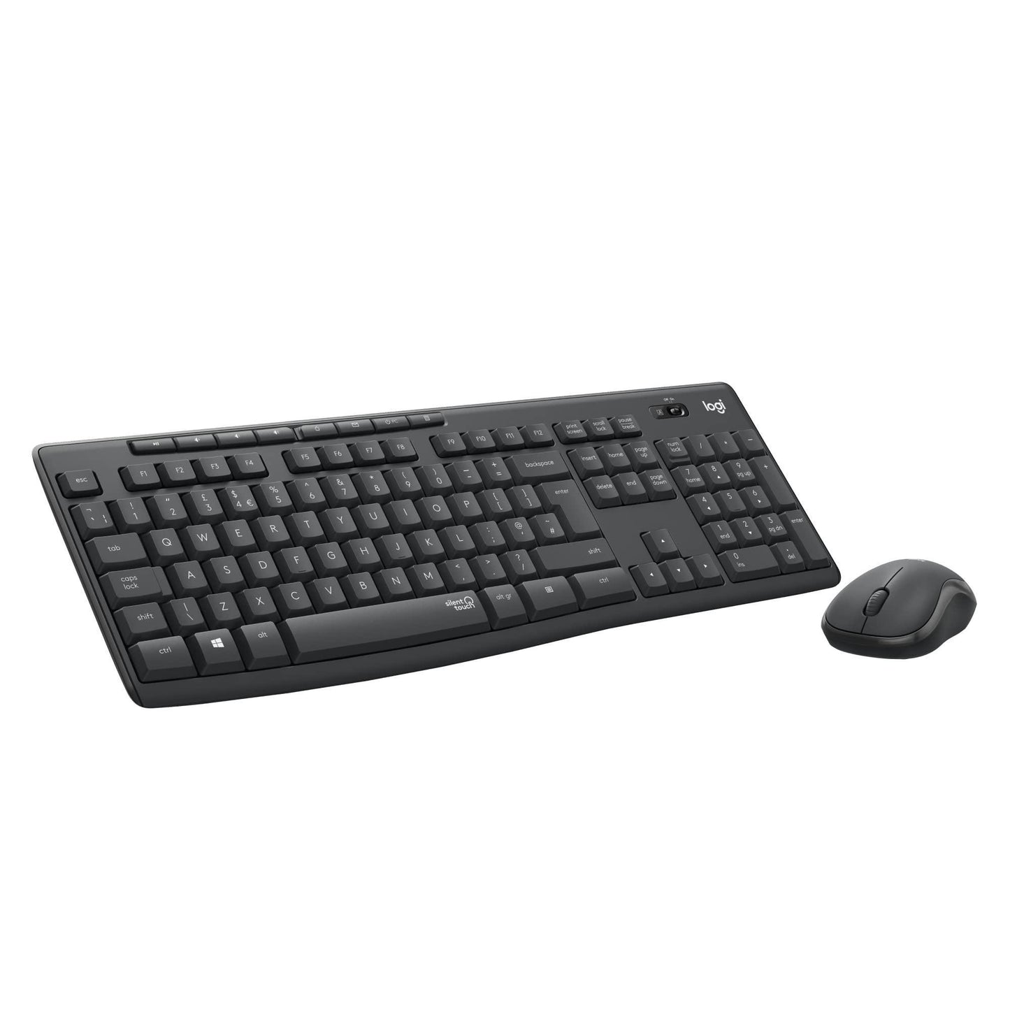 Logitech MK295 Silent Wireless Mouse & Keyboard Combo with SilentTouch Technology, Full Numpad, Advanced Optical Tracking, Lag-Free Wireless, 90% Less Noise - Black - Triveni World