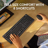 Logitech MK295 Silent Wireless Mouse & Keyboard Combo with SilentTouch Technology, Full Numpad, Advanced Optical Tracking, Lag-Free Wireless, 90% Less Noise - Black - Triveni World