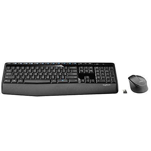 Logitech MK345 Wireless Keyboard and Mouse Set Full-Sized Keyboard with Palm Rest and Comfortable Right-Handed Mouse, 2.4 GHz Wireless USB Receiver, Compatible with PC, Laptop - Black - Triveni World