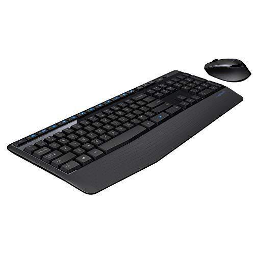 Logitech MK345 Wireless Keyboard and Mouse Set Full-Sized Keyboard with Palm Rest and Comfortable Right-Handed Mouse, 2.4 GHz Wireless USB Receiver, Compatible with PC, Laptop - Black - Triveni World