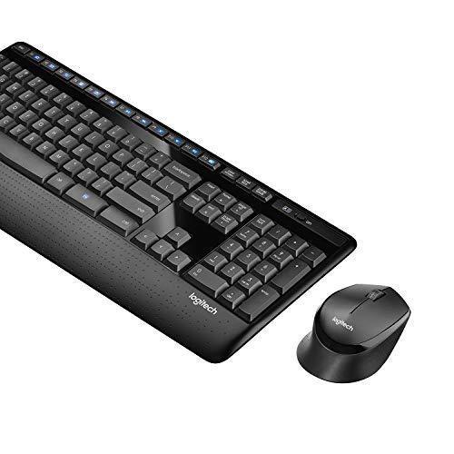 Logitech MK345 Wireless Keyboard and Mouse Set Full-Sized Keyboard with Palm Rest and Comfortable Right-Handed Mouse, 2.4 GHz Wireless USB Receiver, Compatible with PC, Laptop - Black - Triveni World