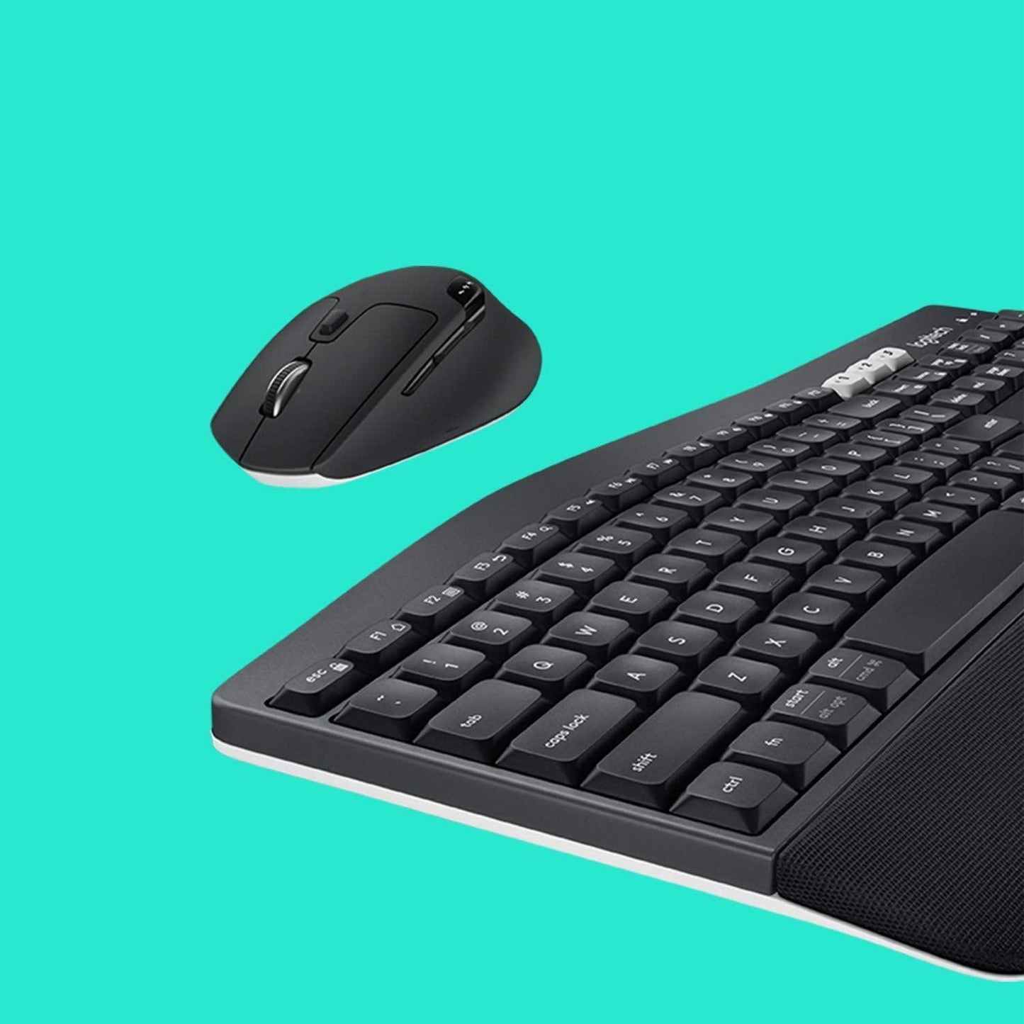 Logitech MK850 Multi-Device Wireless Keyboard and Mouse Set, 2.4GHz Wireless & Bluetooth, Curved Keyframe , 12 Programmable Keys, 3-Year Battery Life, PC/Mac - Triveni World