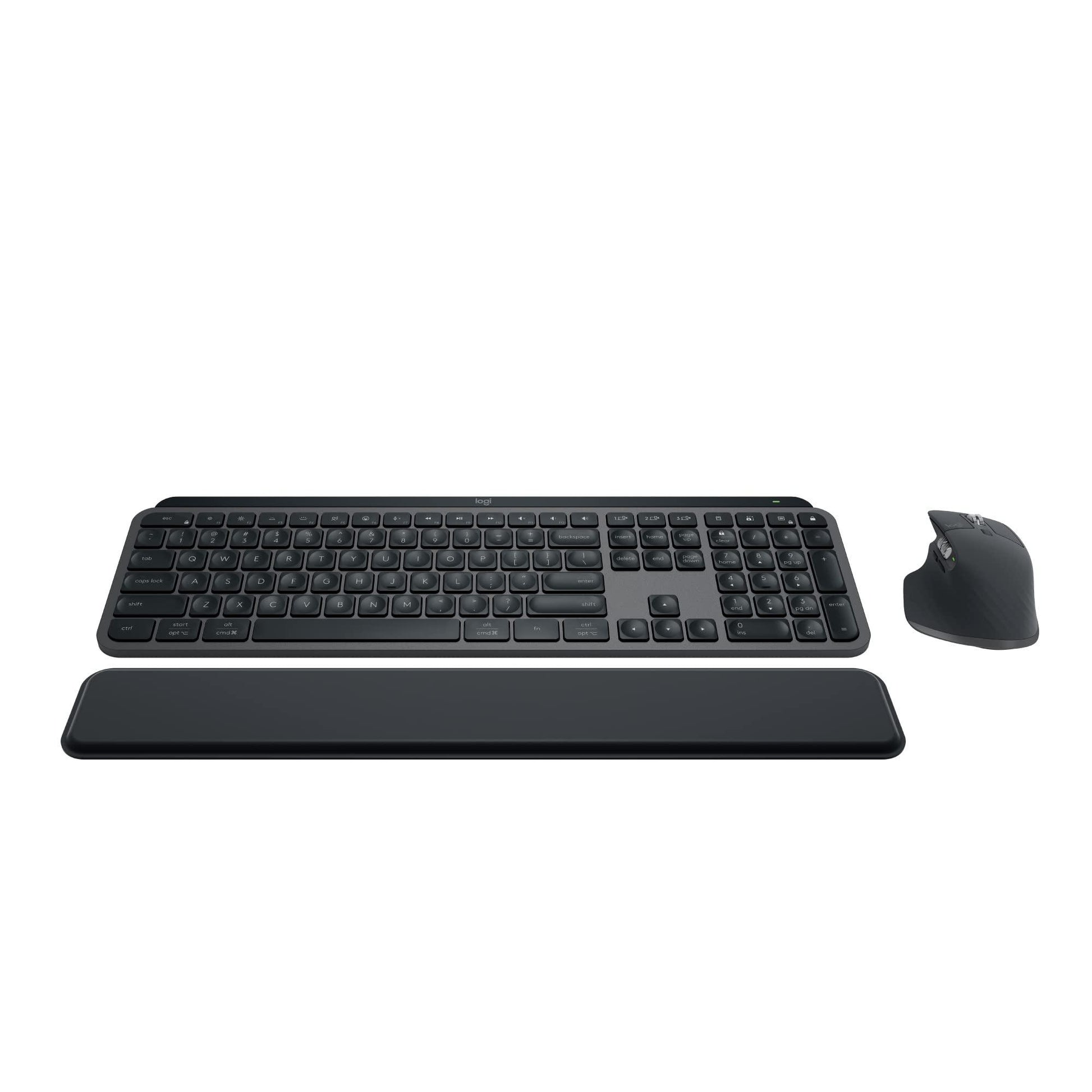 Logitech MX Keys S Combo - Performance Wireless Keyboard and Mouse with Palm Rest, Customisable Illumination, Fast Scrolling, Bluetooth, USB C, for Windows, Linux, Chrome, Mac - Triveni World