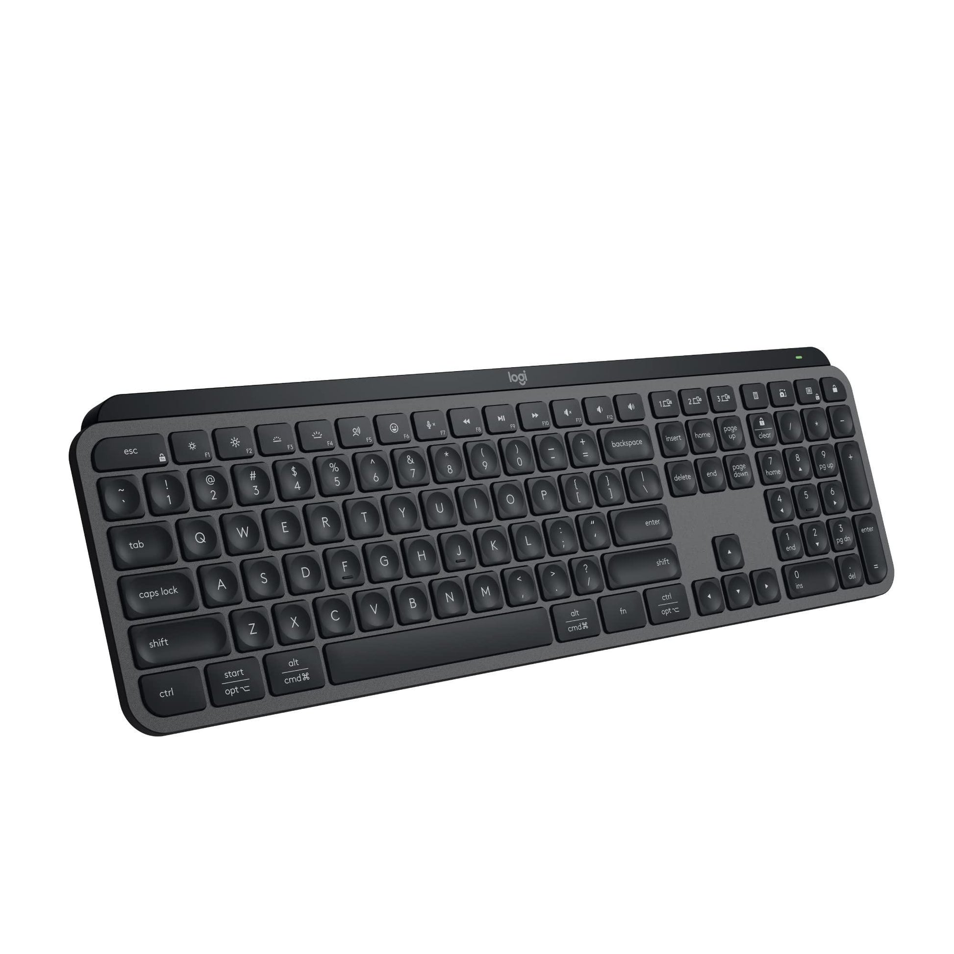 Logitech MX Keys S Wireless Keyboard, Low Profile, Fluid Precise Quiet Typing, Programmable Keys, Backlighting, Bluetooth, USB C Rechargeable, for Windows PC, Linux, Chrome, Mac - Graphite - Triveni World