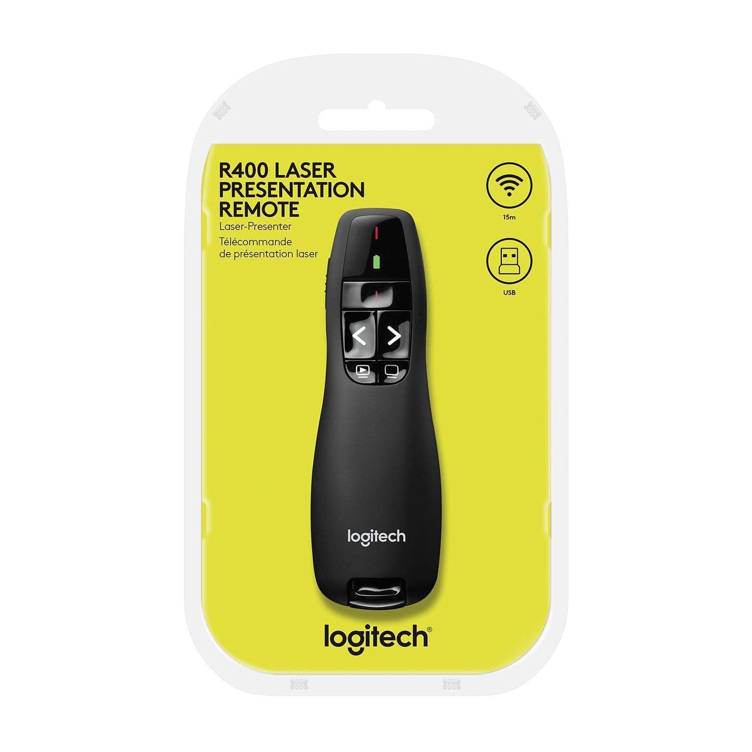 Logitech Wireless Presenter R400 (Black) - Triveni World