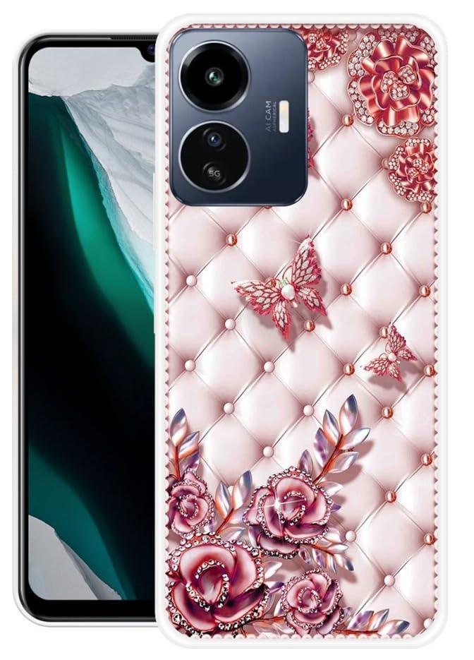 Looy iQOO Z6 Lite 5G Mobile Back Cover Back Case for iQOO Z6 Lite 5G Mobile Phone (Milky Butterfly) - Triveni World