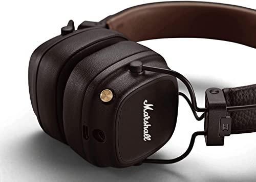 Marshall Major IV Wireless Bluetooth On Ear Headphone with Mic (Brown) - Triveni World