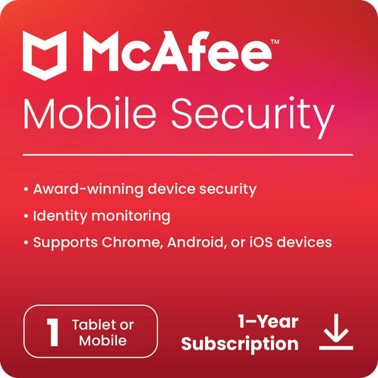 McAfee Mobile security 2024 | 1 Device, 1 Year | Antivirus Internet Security Software | Scam Protection & Identity Protection Included | Android/iOS | Email Delivery - Triveni World