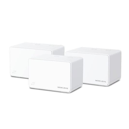 MERCUSYS Halo H80X Ax3000 Whole Home Mesh Wi-Fi 6 System|3000 Mbps Dual Band Wireless Gigabit Router|Seamless Roaming|Coverage Upto 7,000 Ft² (650 M²)|Pack of 3,White - Triveni World