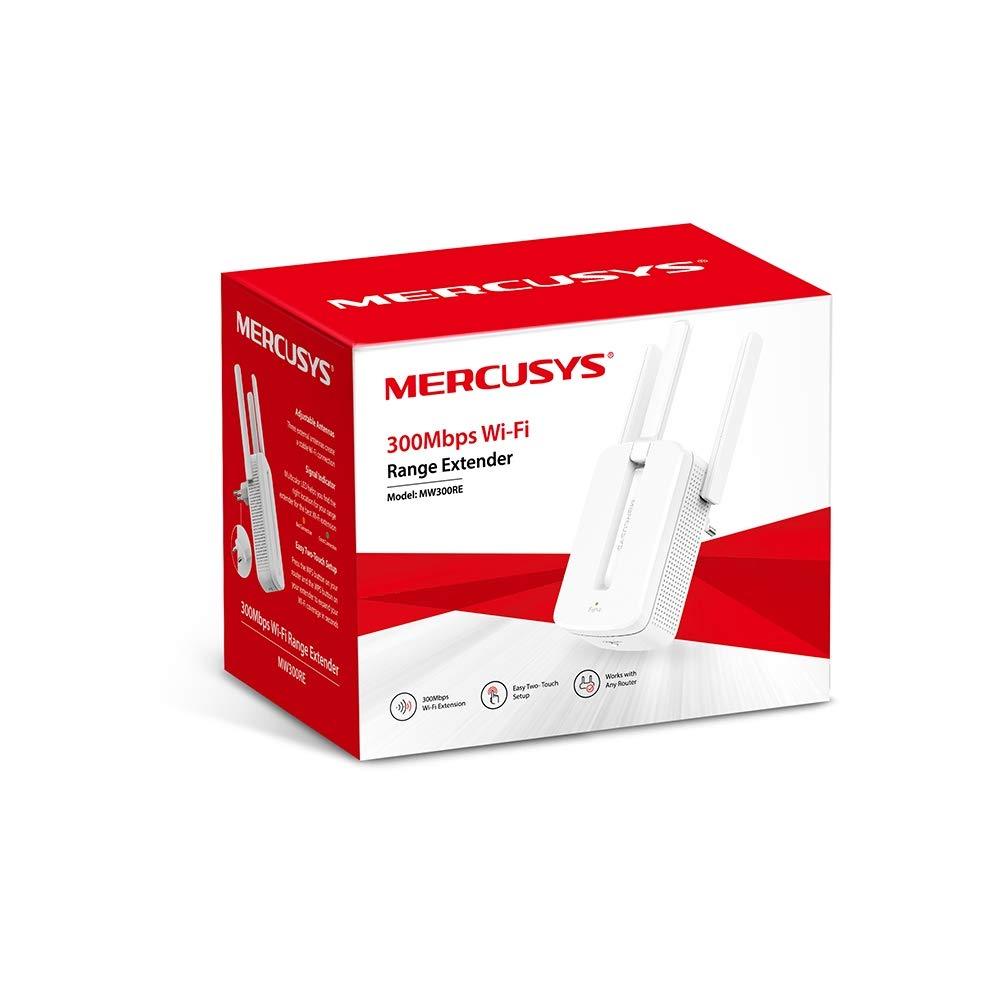 Mercusys MW300RE Wireless Repeater WiFi Booster | MIMO Technology | Three External Antennas | 300Mbps Speed Wi-Fi Range Extender - Triveni World