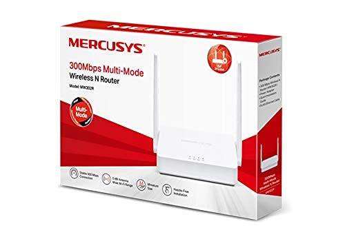 MERCUSYS N300 Wireless WiFi Router MW302R | Two 5dBi Antennas | 300Mbps Wi-Fi Speed | IPv6 Compatible | Single_Band, Parental Control | Multi-Mode - Triveni World