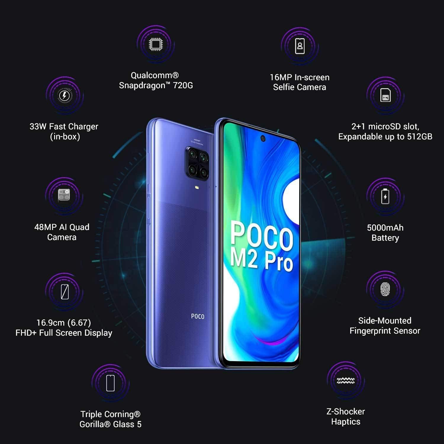 MI Poco M2 Pro (Out of The Blue, 4GB RAM, 64GB Storage) - Triveni World