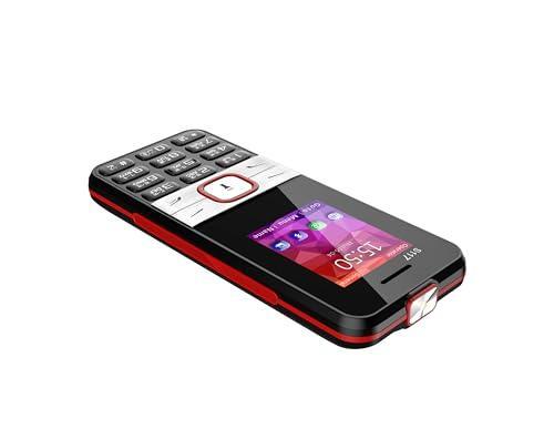 Micromax S117, Dual Sim Keypad with Long Lasting Battery & Dedicated Notification Ring, Wireless FM with Auto Call Recording, Camera| Black & Red - Triveni World