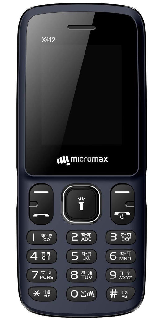 Micromax X412 Auto Call Recording, 800mAh lithiumion, Blue - Triveni World