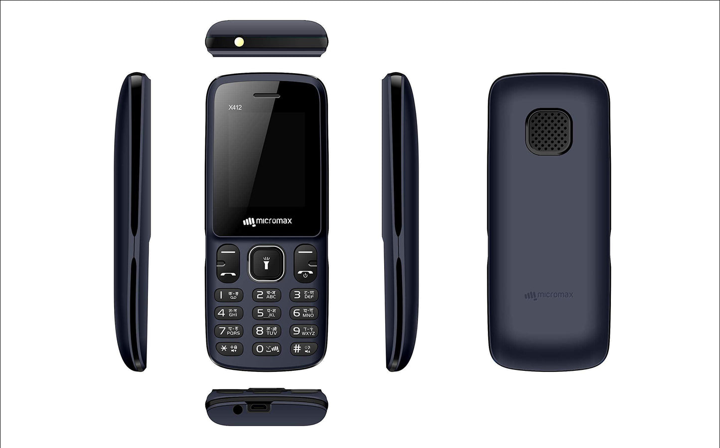 Micromax X412 Auto Call Recording, 800mAh lithiumion, Blue - Triveni World