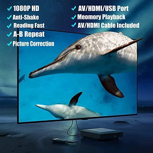 Mini DVD Player, All Region DVD CD/Disc Player for TV with HDMI/AV Output, HDMI/AV Cables Included, HD 1080P Supported Built-in PAL/NTSC System USB Input - Triveni World