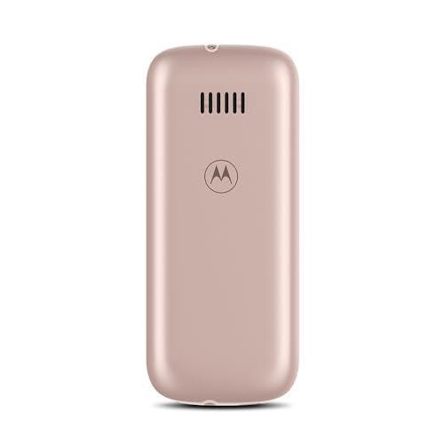 Motorola a10 Dual Sim keypad Mobile with 1750 mAh Battery, Expandable Storage Upto 32GB, Wireless FM with Recording | Rose Gold - Triveni World