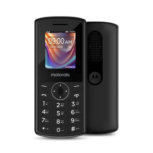 Motorola All-New A10 Dual Sim keypad Phone with Long Lasting Battery & Dedicated Receiver, Expandable Storage Upto 32GB, Wireless FM with auto Call Recording | Black - Triveni World