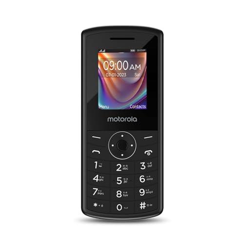 Motorola All-New A10 Dual Sim keypad Phone with Long Lasting Battery & Dedicated Receiver, Expandable Storage Upto 32GB, Wireless FM with auto Call Recording | Black - Triveni World