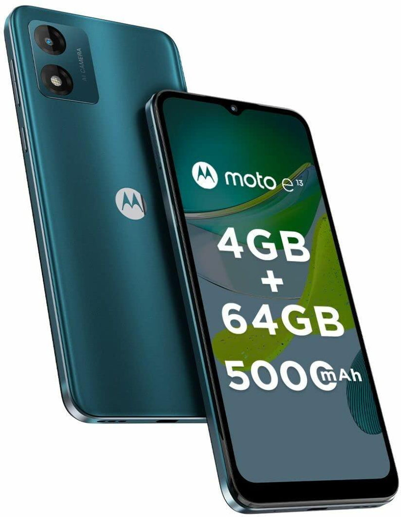 Motorola e13 (Aurora Green, 4GB RAM 64GB Storage) - Triveni World