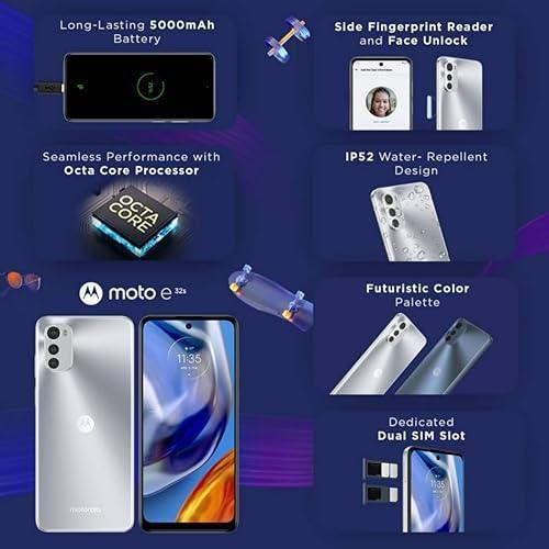 Motorola e32s (Misty Silver, 3GB RAM 32GB Storage) - Triveni World