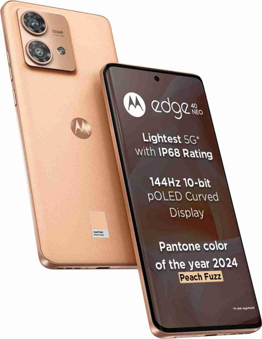 Motorola Edge 40 Neo 5G (Peach Fuzz, 8GB RAM, 128GB Storage) - Triveni World