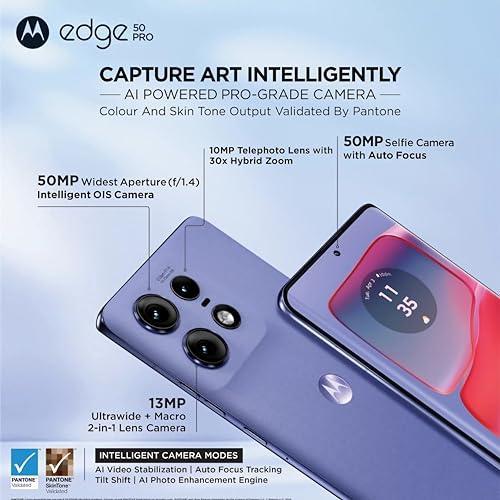 Motorola Edge 50 Pro 5G with 68W Charger (Luxe Lavender, 256 GB) (8 GB RAM) - Triveni World