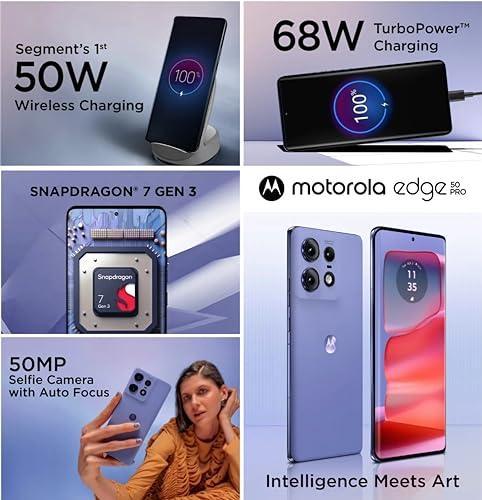 Motorola Edge 50 Pro 5G with 68W Charger (Luxe Lavender, 256 GB) (8 GB RAM) - Triveni World