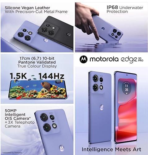 Motorola Edge 50 Pro 5G with 68W Charger (Luxe Lavender, 256 GB) (8 GB RAM) - Triveni World