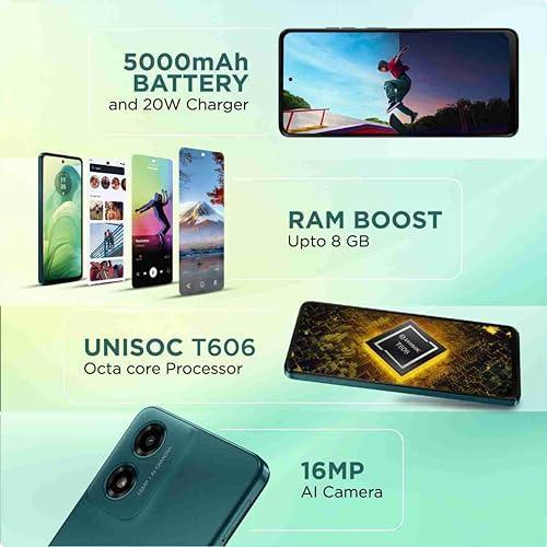 Motorola G04 4G (Sea Green, 4GB RAM, 64GB Storage) | up to 8GB with RAM Boost | 6.6" Punch Hole Display | 16MP Rear Camera | 5MP Front Camera | IP 52 Water-Repellent Design | 5000 mAh |Android 14 - Triveni World