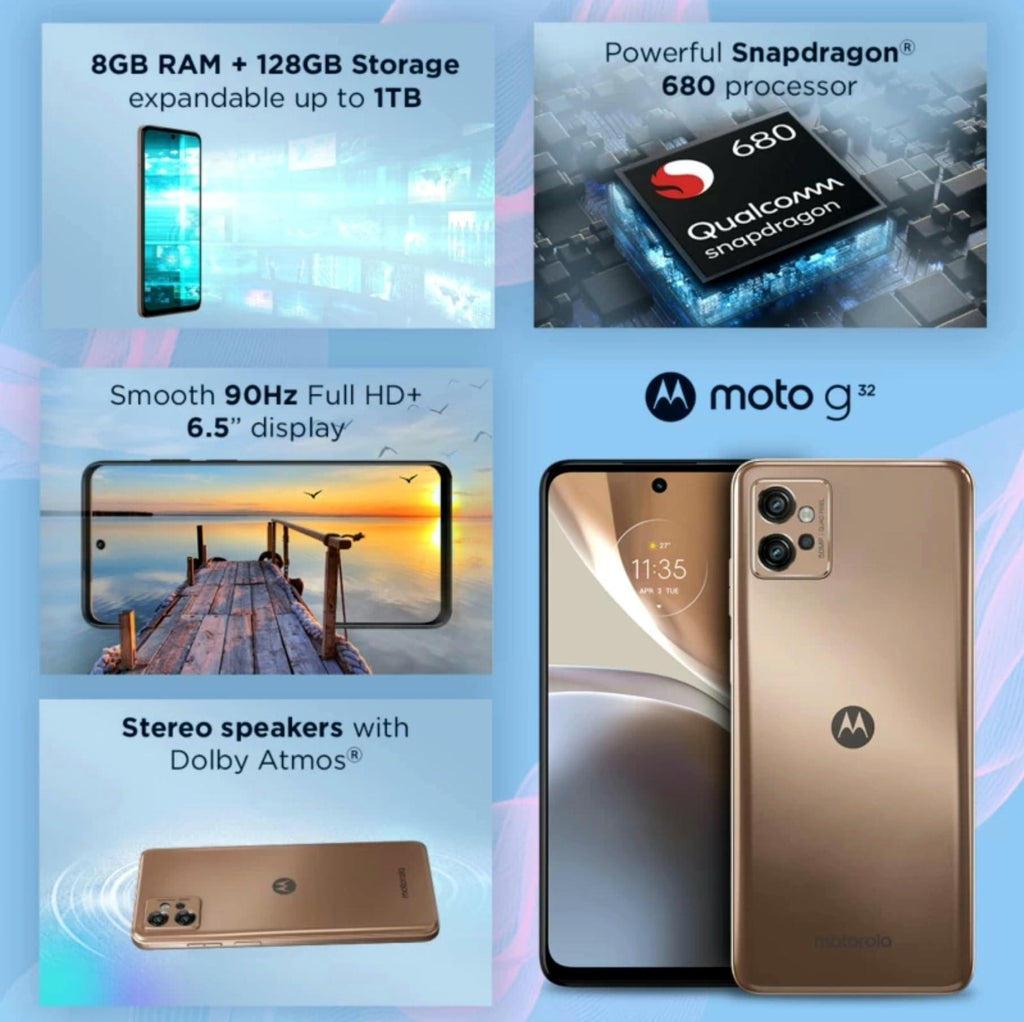 Motorola G32 (Rose Gold, 8GB RAM, 128GB Storage) - Triveni World