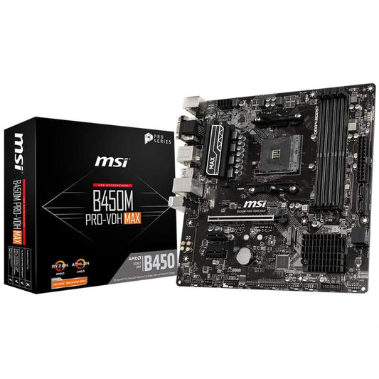 MSI B450M Pro-Vdh Max Gaming Fullat Motherboard Ddr4 - Triveni World