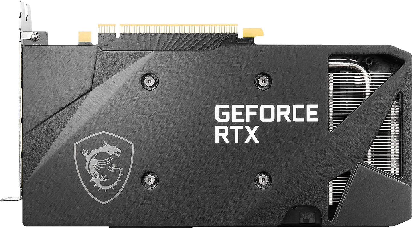 MSI Gaming GeForce RTX 3060 gddr6 pci_e_x16 12GB 15 Gbps GDRR6 192-Bit HDMI/DP PCIe 4 Torx Twin Fan Ampere OC Graphics Card (RTX 3060 Ventus 2X 12G OC), Black - Triveni World