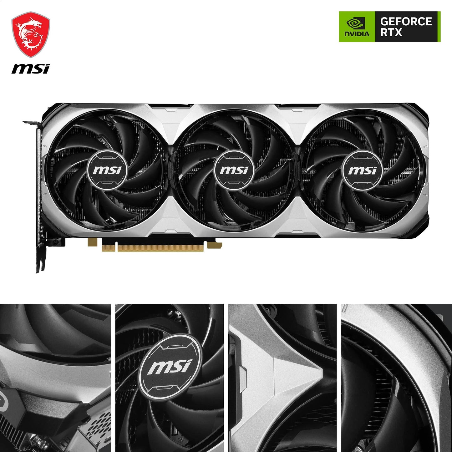 MSI GeForce RTX 4070 Ti SUPER 16G VENTUS 3X OC Graphic Card - NVIDIA GeForce RTX 4070 Ti SUPER GPU, 16GB GDDR6X 256-Bit Memory, 21 Gbps, Pci Express 4 Interface, Upto 2640 MHz, TORX FAN 4.0 - PCIe - Triveni World