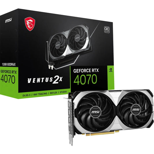 MSI Geforce RTX 4070 Ventus 2X 12G Oc Gddr6X 192-Bit Gaming Graphic Card - Pci_E_X4 - Triveni World