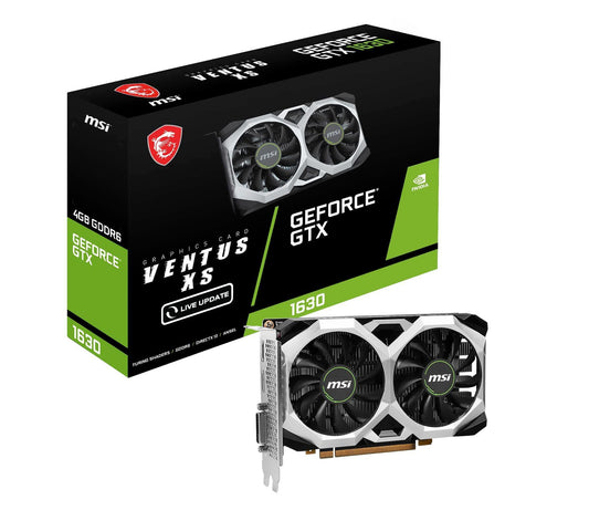 MSI NVIDIA GeForce GTX 1630 Ventus XS 4G OC 4GB GDDR6 64-bit Gaming pci_e_x16 Graphic Card - Triveni World