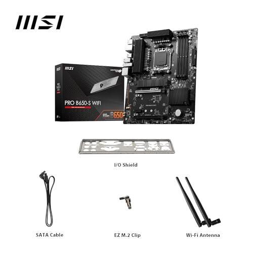 MSI PRO B650-S WiFi ProSeries Motherboard (AMD AM5, ATX, DDR5, PCIe 4.0, M.2, SATA 6Gb/s, USB 3.2 Gen 2, HDMI/DP, Wi-Fi 6E, AMD Ryzen 7000 Series Desktop Processors) - Triveni World