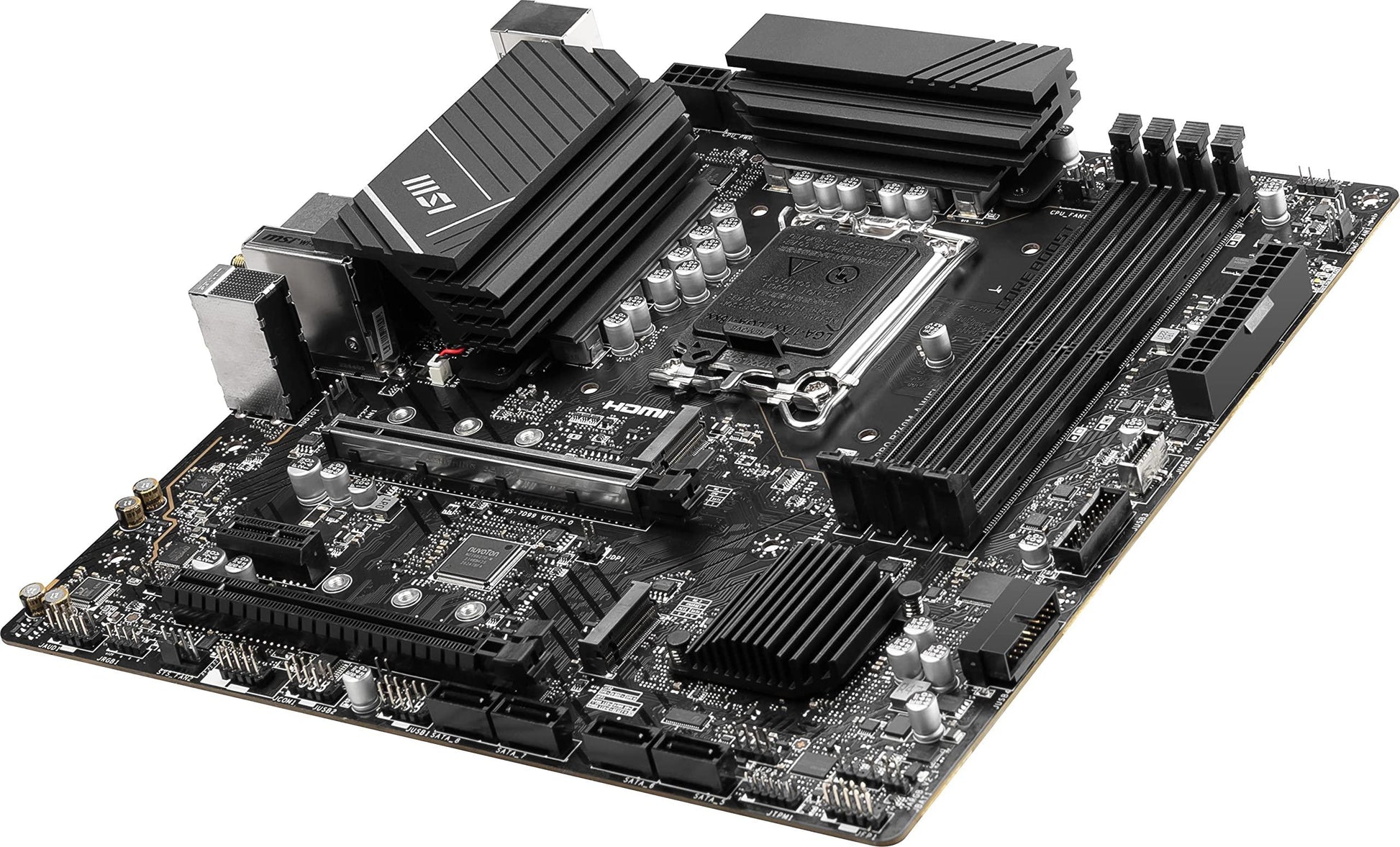 MSI PRO B760M-A WiFi ProSeries Motherboard (Supports 14th/13th/12th Gen Intel Processors, LGA 1700, DDR5, PCIe 4.0, M.2, 2.5Gbps LAN, USB 3.2 Gen2, Wi-Fi 6E, mATX) - Triveni World