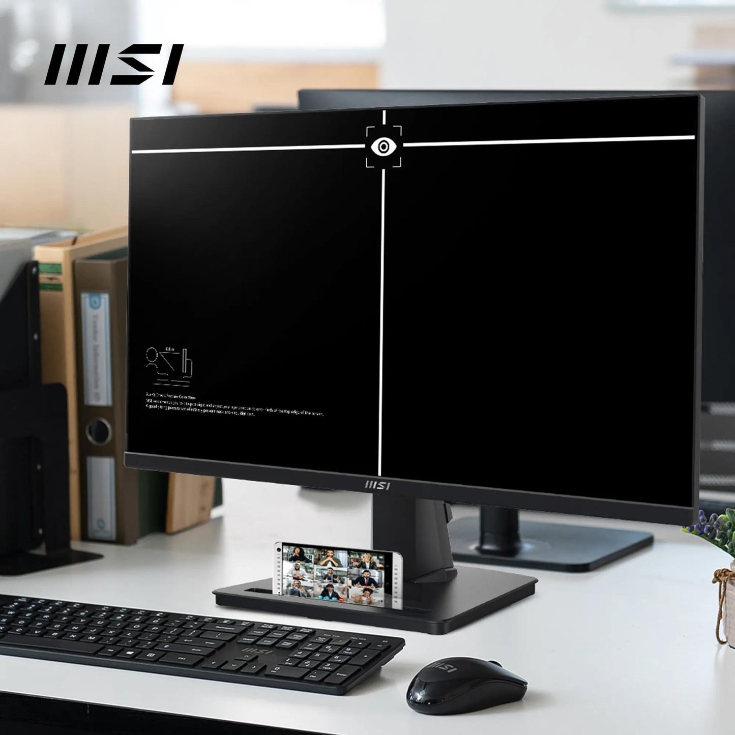 MSI PRO MP251 24.5 Inch Full HD Office Monitor - 1920 x 1080 IPS Panel, 100 Hz, Eye-Friendly Screen, Built-in Speakers, Tilt-Adjustable - HDMI 1.4b, D-Sub (VGA) - Triveni World