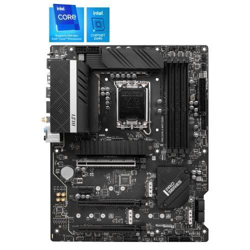 MSI PRO Z690-A WiFi DDR4 Motherboard, ATX - Supports 14/13/12th Gen Intel Core Processors, LGA 1700, 14 Duet Rail 55A VRM, DDR4 5200(OC), PCIe 5.0 x16, 3 x M.2 Gen4 x4, 2.5G LAN, Wi-Fi 6, Black - Triveni World