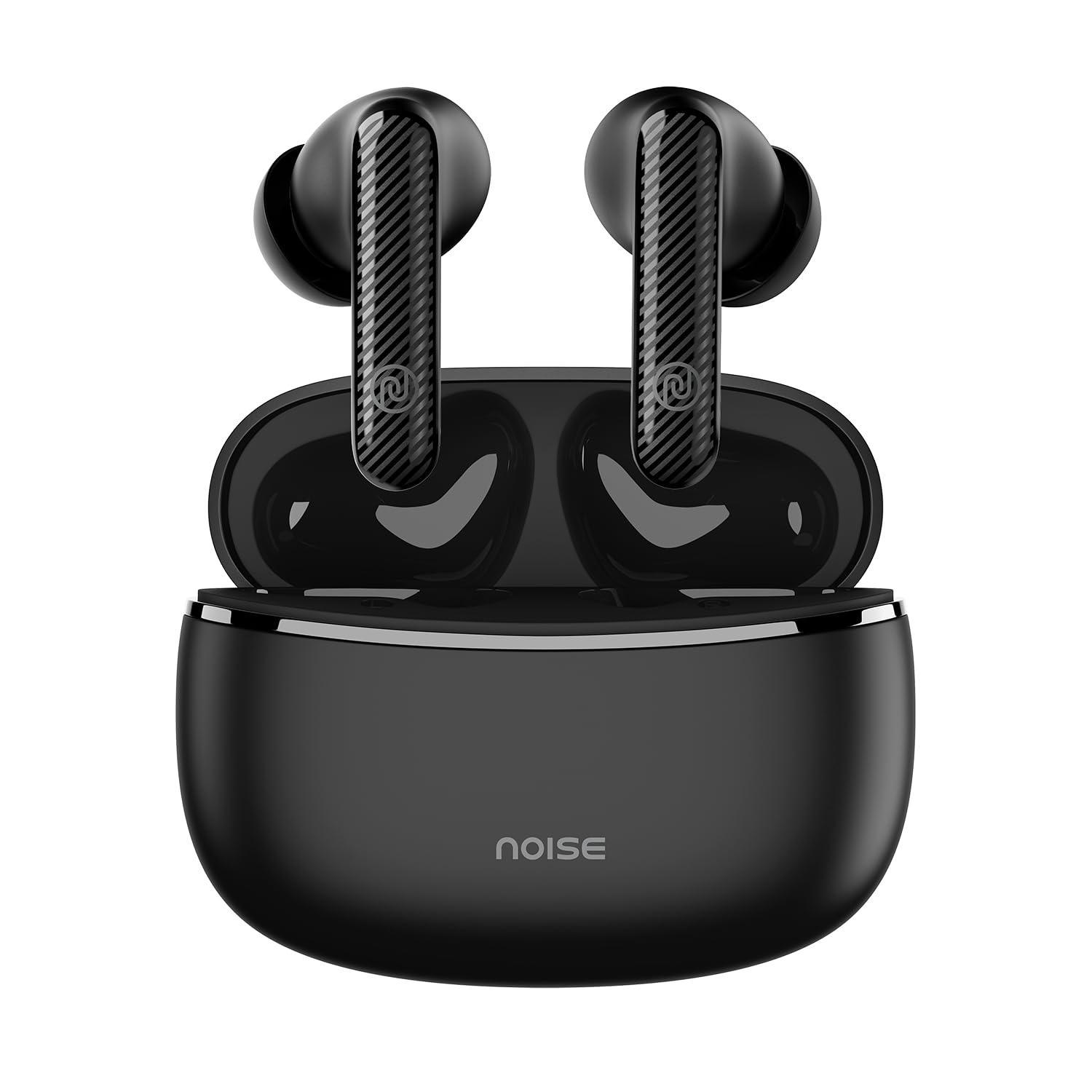 Noise Aura Buds in-Ear Truly Wireless Earbuds with 60H of Playtime, Quad Mic with ENC, Dual Device Pairing, Instacharge(10 min=150 min),12mm Polymer Composite Driver,BT v5.3(Aura Black) - Triveni World