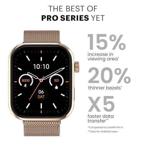 Noise Biggest Launch Pro 5 Smart Watch with 1.85" AMOLED Display, BT calling, New DIY Watch faces, Ultra personalization with smart dock, Productivity suite, 100 sports modes and more -(Classic Brown) - Triveni World